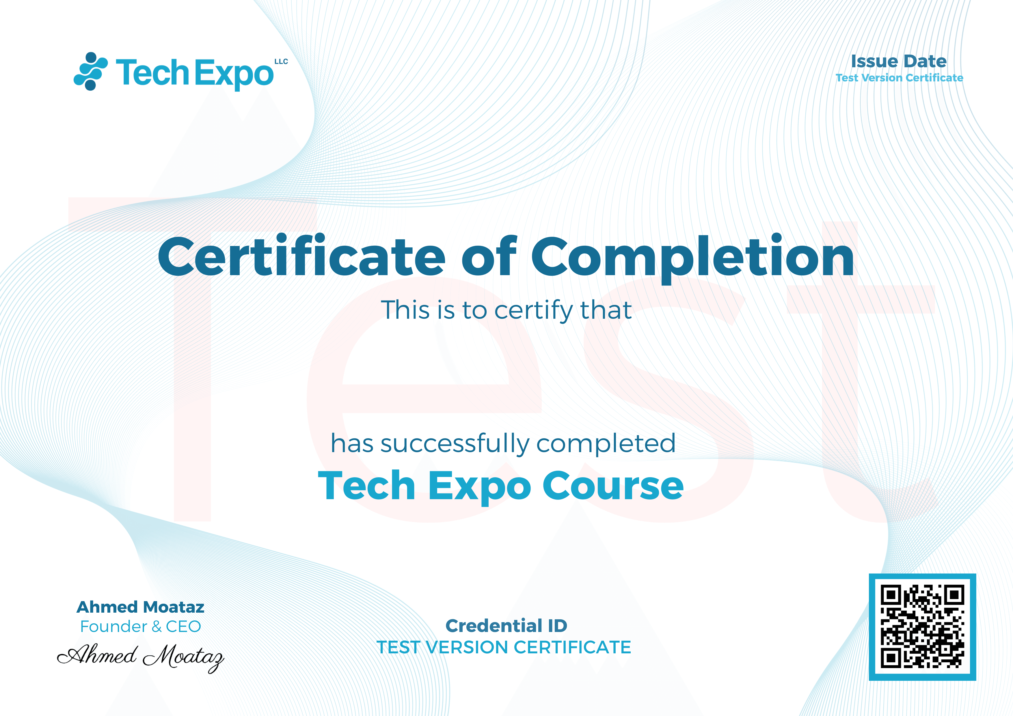 TechExpo Certificate Template